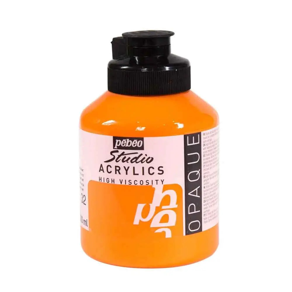 Pebeo High Viscosity Studio Acrylics  500ml (Loose) Pebeo